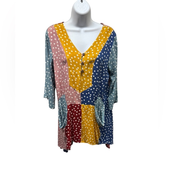 Sacred Threads Tops - Sacred Threads Blouse L/XL. BL/RD2. 222554